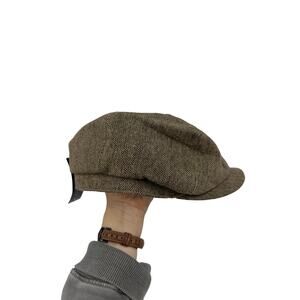 Tribe Headgear Classic Brown Mens Gatsby Cap Newsboy Cabbie